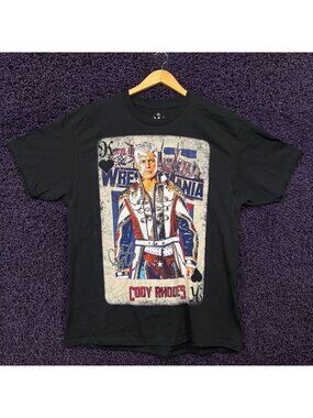 WWE Cody Rhodes Wrestlemania 42 Exclusive Trading Card T-Shirt Size Extra Large